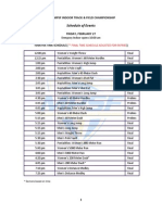 MPSF Indoor Championships Schedule