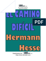 HESSE, Hermann - El Camino Difícil