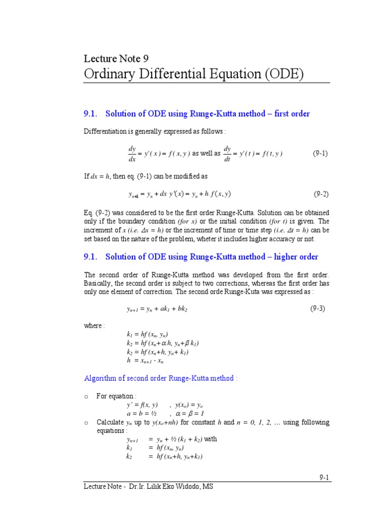 ODE Solutions for Engineering Students | PDF | Ordinary Differential ...