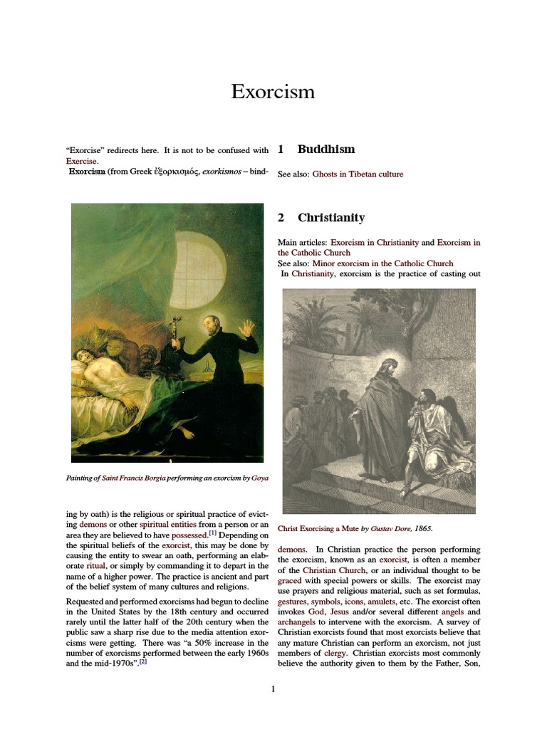 Exorcism | PDF | Exorcism | Religious Behaviour And Experience