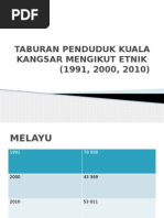 Taburan Penduduk Kuala Kangsar Mengikut Etnik