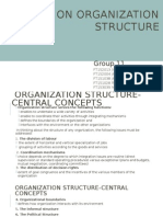 Note On Organization Structure