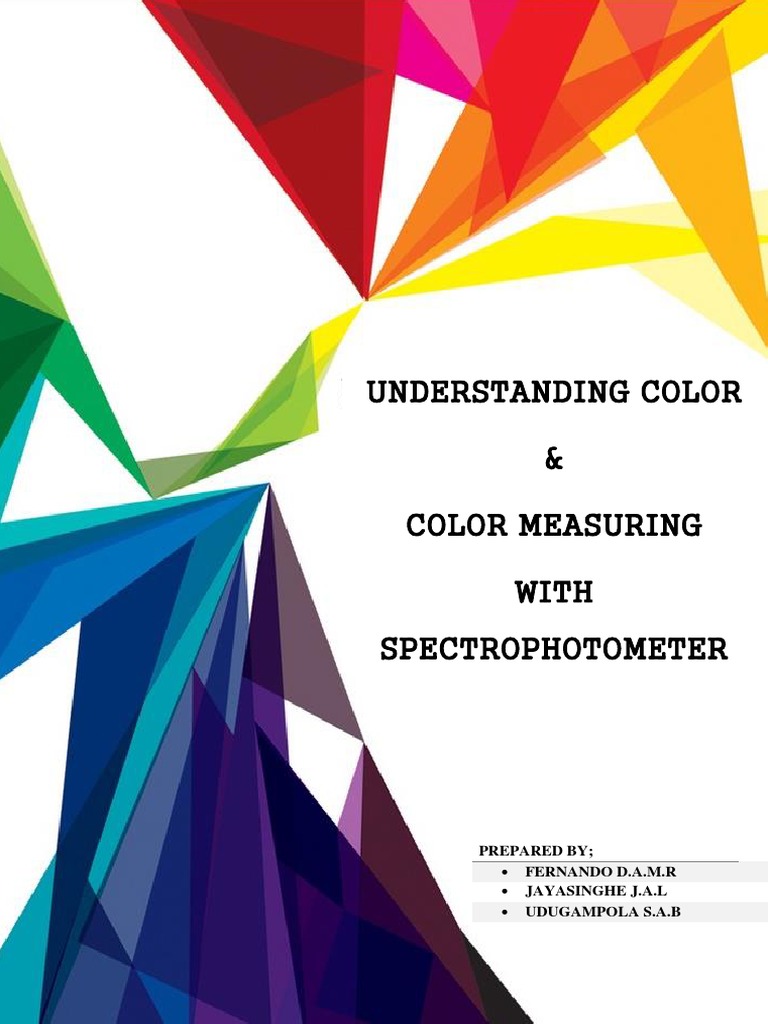 Understanding Color and Color Measuring With Spectrophotometer Color