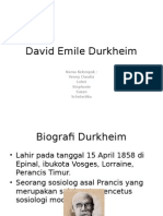 David Emile Durkheim