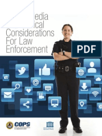 Social Media and Tactical Considerations for Law Enforcement 2013