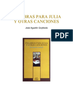 Palabras para Julia y Otras Canciones - José Agustín Goytisolo