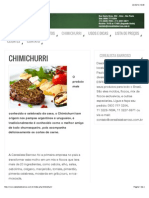 Receita Chimichurri - Cerealista Barroso