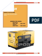 Manual Generator Curent Kipor Kde 11ss