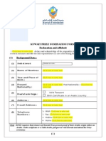 Kuwait Prize 2014 Nomination Form English