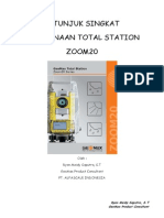 Petunjuk Singkat Penggunaan Total Station Zoom20