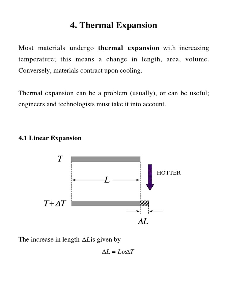 Thermal Expansion | PDF