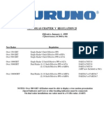 New SOLAS Chapter V Radar Regulation Requirements