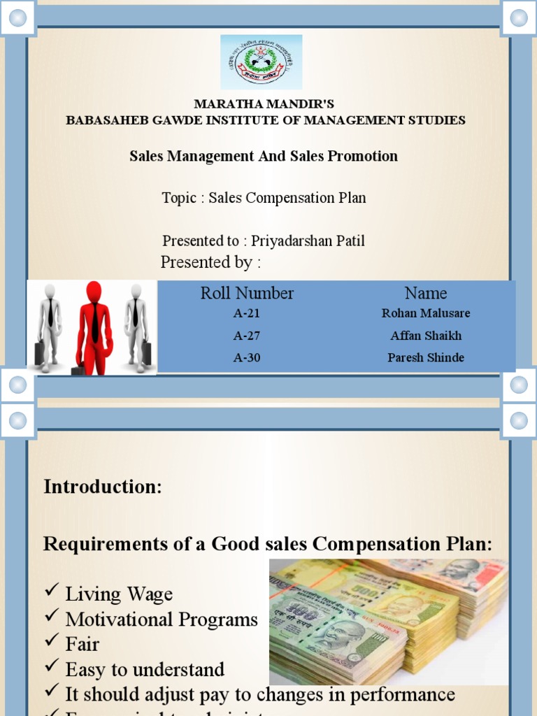 Sales Compensation Plan Overview | PDF
