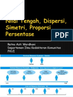 Statistika Nilai Tengah, Dispersi, Simetri, Proporsi