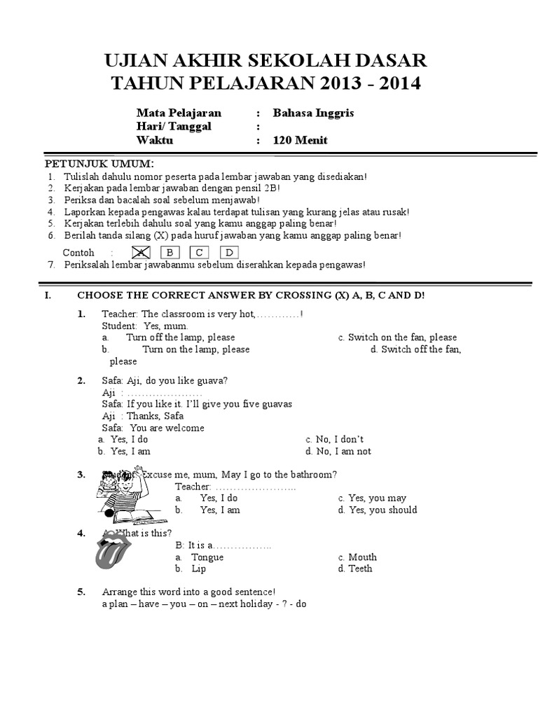 Soal Bhs Inggris Usek Doc Traditional Games Chess