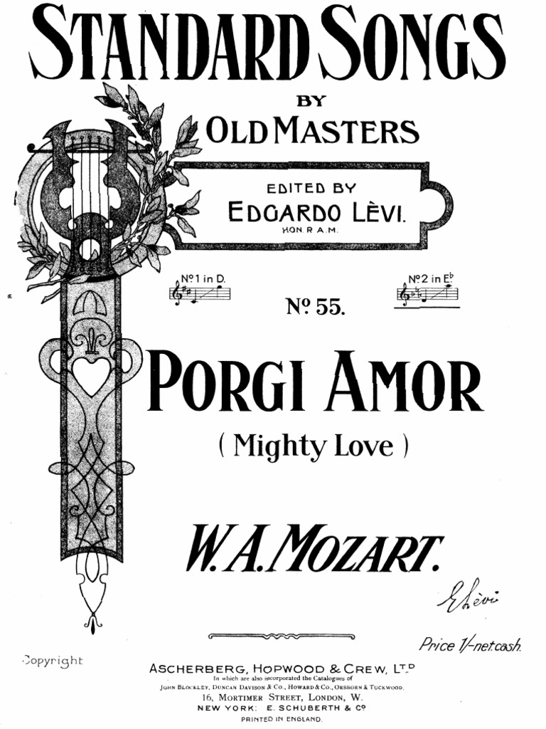 Porgi Amor | PDF