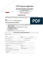 CET Application Form 2015