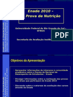 Enade 2010 - Prova de Nutrição UFRGS