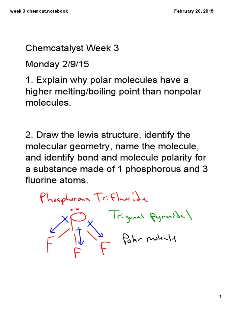 Week 3 Chem Cat | PDF