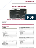 Hypermedia HG 4000 6U Voip GSM Data Sheet Dec 2009