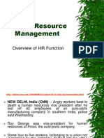 Overview of HR Functions