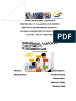 Proceso de Administracion Del Recurso Humano