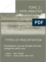 Rainfall Data Anaylsis