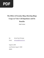 Faraday Rings Voice Coil Impedance