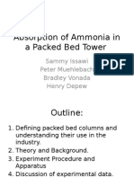 Absorption of Ammonia in A Packed Bed Tower