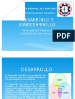 Desarrollo y Subdesarrollo