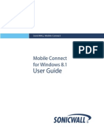 SonicWALL Mobile Connect Windows 8.1 User Guide