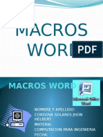 Macros Word