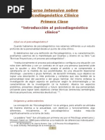 Clase 1 - Psicodiagnostico Clinico