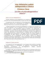 Clase 1 - Psicodiagnostico Clinico