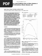 Benzene Chlorobenzene VLE Data