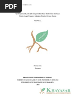 Proposal Penelitian Biologi Murni