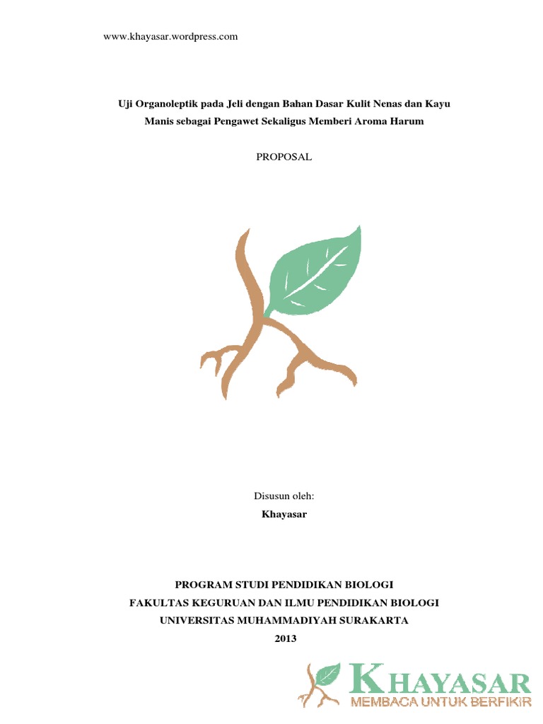 Proposal Penelitian Biologi Murni