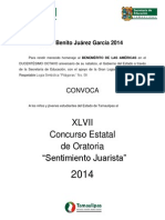 Convocatoria Oratoria SfssfJ-2014