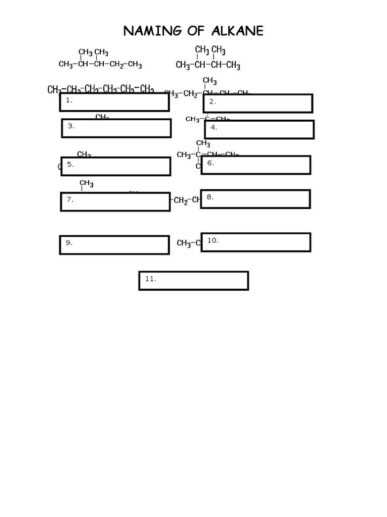 Alkanes: Naming Conventions Explained | PDF
