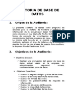 Auditoria de Base de Datos