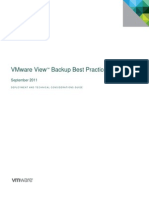 VMware View Backup Best Practices