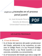 Sujetos Procesales en El Proceso Penal Juvenil