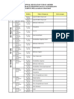 Jadwal Kegiatan Ujian Akhir