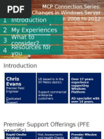 MCP Connection Series: Changes in Windows Server From 2008 To 2012