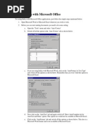 Using Indica With Microsoft Office