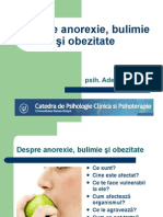 Despre Anorexie. Bulimie Si Obezitate