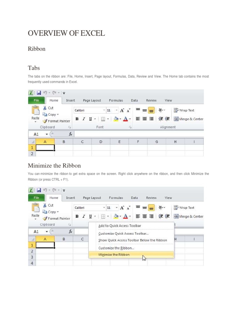 Excel Features and Functions Guide | PDF | Technology & Engineering