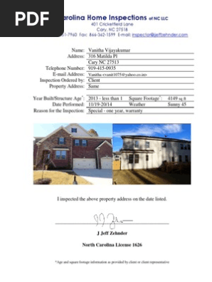 lot 24 baileys creek home inspection meritage homes