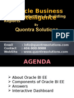 OBIEE- Introduction & Building Reports by Quontra Online Training