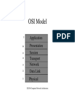 OSI Model: Application Presentation Session Transport Network Data Link Physical
